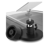 Adjustable Magnetic Mount for Starlink Mini by MMOBIEL - Aluminum Base with Strong Magnet & Round Adapter (Fits Old & New Models) - Easy No-Drill Installation for RV, Car, Boat, Fence, Window, Sunroof