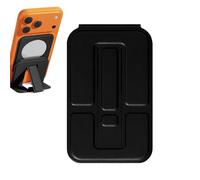 Adjustable Magnetic Phone Stand - Phone Holder for Video | Phoñe Holder for Filming, 4.5mm Ultra Thin Lightweight Leather Stand with Makeup Mirror | Portable and Pocket
