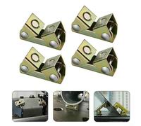 Adjustable Magnetic Welding Clamps V Type - 4 Pack Stainless Steel Welding Fixture for Pads Holder, Strong Magnet for Round Flat Angled Metal, Spot Welding Tool