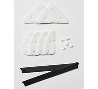 Adjustable Magnetic Window Cleaner Refill,BAFFECT® 10 Sets Replacement Pads and Blades Refill Replaceable Triangle Sponge and Rubber Strip Replacement for Adjustable Window Cleaner 4-30mm