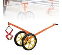Adjustable Manhole Cover Dolly,industrial Stone Dolly,equipped With Two Rubber Wheels And An Adjustable Handle,suitable For Moving Heavy Manhole Covers(60cm/23.6in)