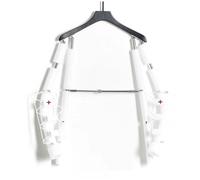 Adjustable Mannequin Hanger with Sleeve Support, Lightweight Flexible Torso for Retail Clothing Display and Adult Apparel