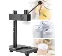 Adjustable Manual Can Sealing Machine for Home Food Preservation - Tin and Beer Can Seamer, Height Adjustable, Easy to Use, Black Canning Tool