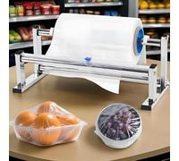 Adjustable Manual Stretch Film Dispenser with Sliding Cutter for Warehouses & Markets - Efficient, Easy-to-Use, Heavy-Duty Packaging Tool for Optimal Performance