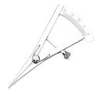 Adjustable Marking Size - Leather Writing Tool with 0-20mm Screw Adjustable Ruler | Stainless Steel Mini Compass for Leatherwork, Woodworking and Metal Craft | Straight and Curved Head Design