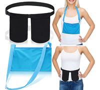 Adjustable Mastectomy Drain Drainage Pouch with Shower Bag Mastectomy Drain Holder Post Mastectomy Aprons Mastectomy Recovery Supplies for Breast Reduction Augmentation Patient Care Kit (Blue)