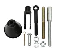 Adjustable Master Cylinder Push Rod Kit, Replacement for 1950 1970, with 10pcs Accessories Including Clevis Eyelet Nuts, Works with Power Non Power Applications
