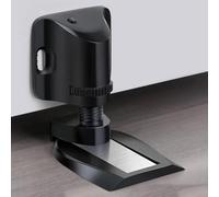 Adjustable Mechanical Floor Vacuum Door Stop for Optimal Performance at Home (Black)