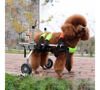 Adjustable Medium Dog Wheelchair for Hind Legs - Lightweight Pet Mobility Aid with Support Harness - Ideal for Arthritis & Rehabilitation - Stylish Multi-Color Design