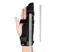 Adjustable Metacarpal Finger Splint Brace Broken Finger Support for Pinky/Ring Fingers Pinky Fingers Splint Support for Boxer's Fracture, Broken Bones, Arthritis, Trigger Finger & Tendonitis
