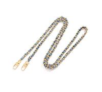 Adjustable Metal Bag Chain for Braided Denim Crossbody Handbag DIY Detachable Straps ,Gold,120cm