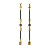 Adjustable Metal Balusters for Stairway, 10 Pcs Aluminum Alloy Spindles with 180° Adjustable Top for Enhanced Safety and Modern Style, Perfect for Indoor Staircases