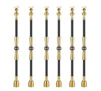 Adjustable Metal Balusters for Stairway, 10 Pcs Aluminum Alloy Spindles with 180° Adjustable Top for Enhanced Safety and Modern Style, Perfect for Indoor Staircases