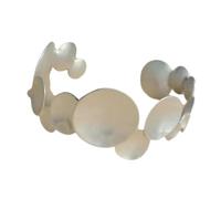 Adjustable Metal Bangle Bracelet with Secure Splice Closure for Women - Stylish Daily Wear & Stackable Jewelry, Fashion Jewelry