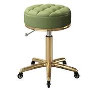 Adjustable Metal Bar Stool with Wheels - Round Swivel Kitchen Chair Height Adjustable Modern Design for Home & Commercial Use ErgonComfort Seat