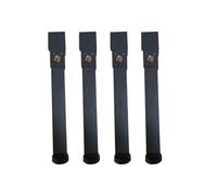 Adjustable Metal Bed Legs - 4 Pack 25cm Furniture Replacement Feet Sturdy &Support for Bed Frames & Wooden Slats Easy Installation Ideal for Home Improvement