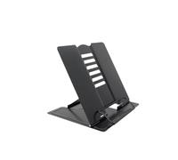 Adjustable Metal Cookbook Holder - Portable Desktop Stand for Kitchen Décor and Recipe Display