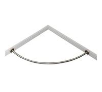 Adjustable Metal Corner Curtain Rod - Ideal for Privacy in Changing Rooms & Clothing Stores, Easy Installation, Perfect for Ring Hangers, Versatile Retail Solution