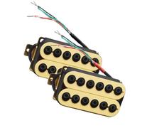 Adjustable Metal Double Coil Electric Guitar Yellow Pickups Plastic Bobbin Guitar Parts Professional Pickup