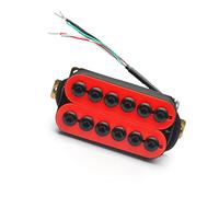 Adjustable Metal Double Coil Red Electric Guitar Humbucker Pickups With Adjustable Screw Pole-pieces Pickup-Set For Electric Guitars (Color : Bridge)