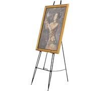 Adjustable Metal Easel 150cm Height, Portable Sturdy and Durable for Artists, Adults and Beginners, Great for Study and Exhibition (Black)