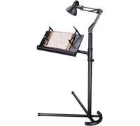 Adjustable Metal Floor Stand Book Holder Angle-Adjustable Reading Shelf for Music Sheets Teles Lifting Bedside Use Foldable Notebook Stand Portable and Versatile