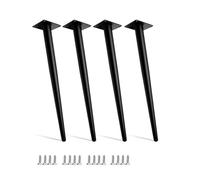 Adjustable Metal Furniture Legs 4 PCS 55cm Replacement Legs for Tables Desks Sofas Cabinets & Dressers Sturdy Black Legs for Home Decor & Furniture Upgrade