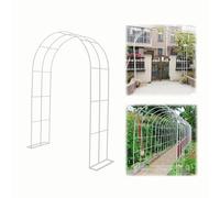 Adjustable Metal Garden Arch for Weddings & Climbing Plants Easy Installation White Trellis & Pera Width 80 350 cm 240 x 250 cm Outdoor Decor