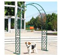 Adjustable Metal Garden Arch Trellis for Climbing Plants Rust Resistant Height 140 370 cm Green 220 cm Wide x 270 cm High Ideal for Flowers and Vines