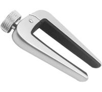 Adjustable Metal Guitar Capo for 6/12-String Acoustic, Electric, Bass, Mandolin, Ukulele - Silver Wide Clamp