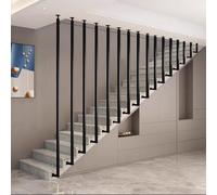Adjustable Metal Handrails for Wall Partition Stairs 30 160 cm Stair Railing Set Durable Iron for Indoor and Outdoor Use Perfect for Veranda and Terrace (SLE 2 120cm)