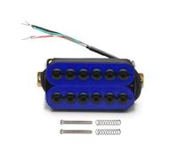 Adjustable Metal Humbucker Pickup Neck/bridge Position Professional electric pickup(Blue Bridge)