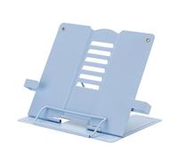 Adjustable Metal Laptop Stand & Reading Holder - 68° Angle Desktop Riser Page Clip | Neck Fatigue Relief Foldable Music Stand | Tablet Bookshelf - Student Teacher School Gift Office