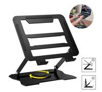 Adjustable Metal Laptop & Tablet Stand, Portable Desktop Riser Holder