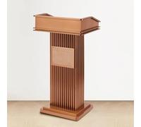 Adjustable Metal Lectern Podium Stand with Wide Reading Surface Floorstanding Pulpit Ideal for Churches Weddings Conferences Classrooms and Public Speaking Events