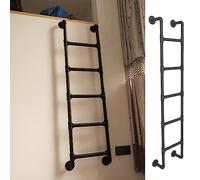 Adjustable Metal Loft Bed Ladder - 39-67 Inch Sturdy Climbing Step for Bunk Beds & Attics - Easy Installation for Apartments Dorms & Industrial Spaces