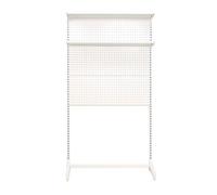 Adjustable Metal Pegboard Organizer Large Pegboard Panels for Office Garage Kitchen & Crafts Height Adjustable Shelves for Tools & Supplies Storage