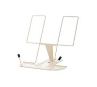 Adjustable Metal Recipe Book Stand - Portable Cookbook Holder for Kitchen Decor & Desktop Use - Ideal for Cooking, Reading, and Displaying