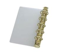 Adjustable Metal Refillable Partition Binder Clip for Journal Planner Scrapbooking Project and Document Organization Loose Insert Pad