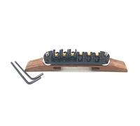Adjustable Metal Roller Saddles Tune-O-Matic Bridge Rosewood Base for Archtop Jazz Guitar Accessory