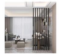 Adjustable Metal Room Divider 1.6 to 7.9ft Height Wrought Iron for Living Room Bedroom Office & Bathroom Elegant Gold Finish 7.55ft 230cm Black Partition