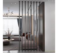 Adjustable Metal Room Divider 100-300CM Tall No Drill Required 8pcs-B 140CM/55in Stylish Entrance Hall Partition for Living Room & Bedroom Separation