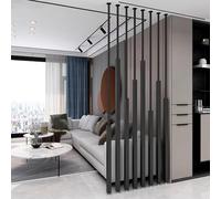 Adjustable Metal Room Divider, 7-Piece Partition Screen for Indoor Spaces, Entryway or Office Separator
