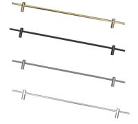 Adjustable Metal Shelf Rail, 14-42 Inch Aluminum Alloy Guard For Wood Shelves, Anti-fall Barrier For Bookshelves, Shoe Racks, Kitchen Cabinets, Decorative Support Rod Silver-8 Pack 25in/64cm
