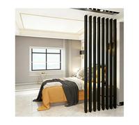 Adjustable Metal Slat Room Divider - 8pcs Floor-to-Ceiling Partition Post for Living Rooms Dining Areas & Balconies 220cm/86.6in Stylish Space Separator