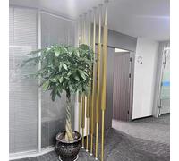 Adjustable Metal Slat Room Divider for Studio Apartments, Hotels, and Bathrooms