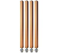 Adjustable Metal Slat Room Divider - Modern Aluminum ion Posts 2.3-7.9ft Height 4pcs Set Perfect for Hallway Bathroom Kitchen Apartment Studio Entrance