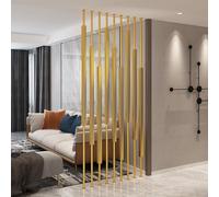 Adjustable Metal Slats Wall Partitions, Room Dividers & Privacy Screens for Hallway, Living Room, Entrance Decor
