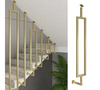 Adjustable Metal Spindles with Base for Easy Installation - Ideal for Sloped Stairs Perfect for Stores Hotels and Theatres (1 PC 45cm)
