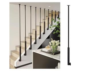 Adjustable Metal Stair Railing - Scratch Resistant Rustproof Non-Slip for Indoor & Outdoor Use - t for Homes & Commercias